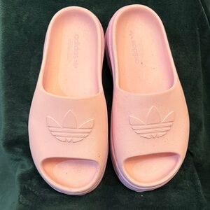 Adidas Light Pink Slide Sandals